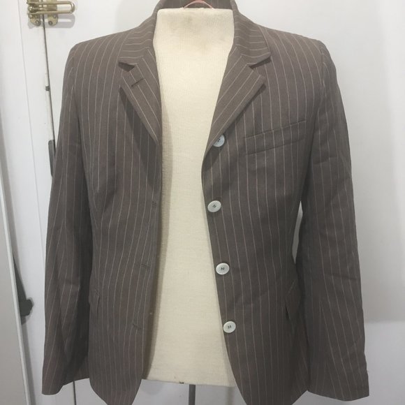 LUCIANO BARBERA WOOL BLEND PANT SUITS SIZE 42 - Picture 1 of 13